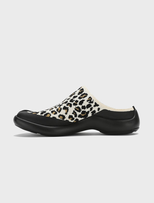 Tabi Footwear Tabi Mules Men Mules White Leopard