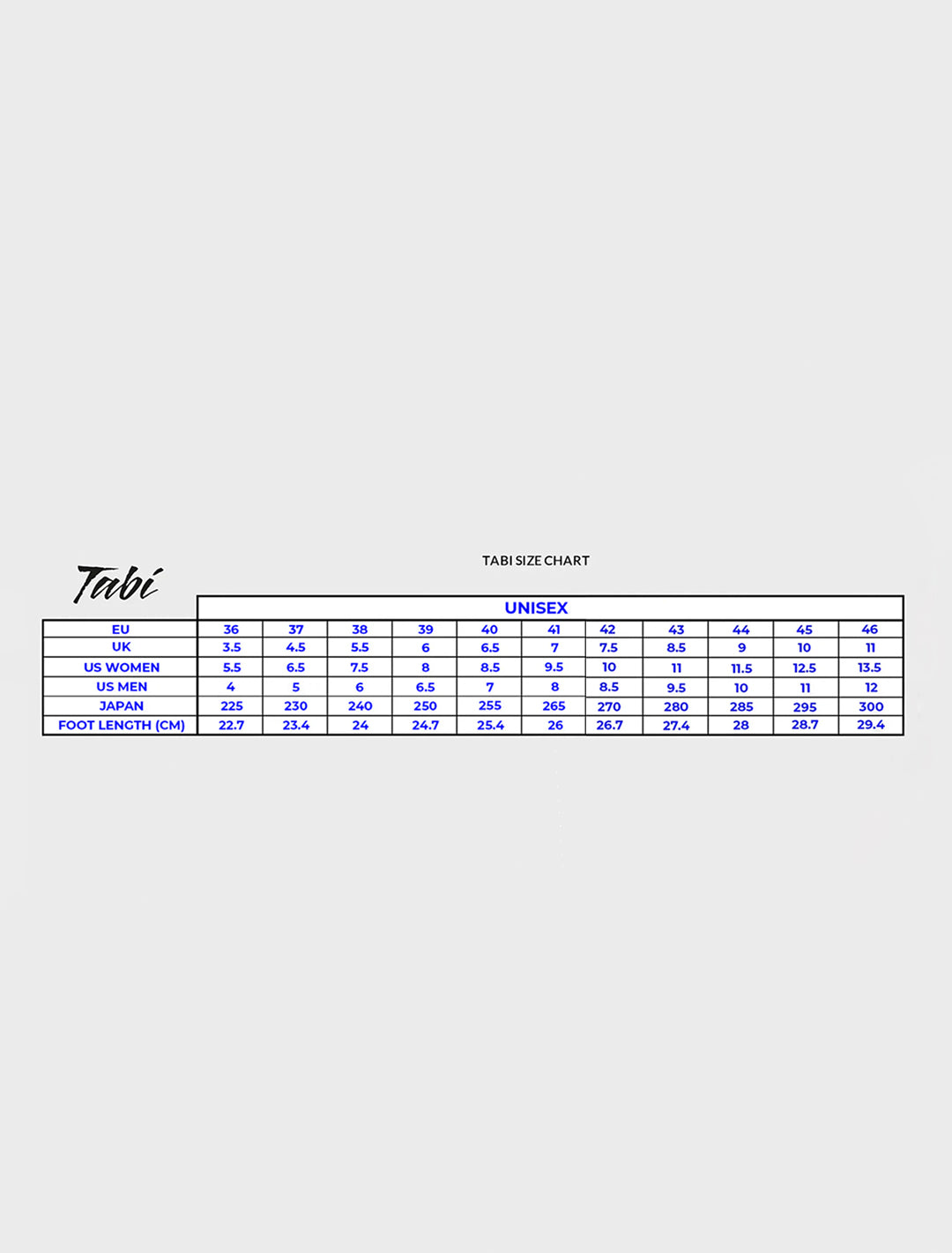 Tabi Footwear Tabi Shoe Men Shoes Blue