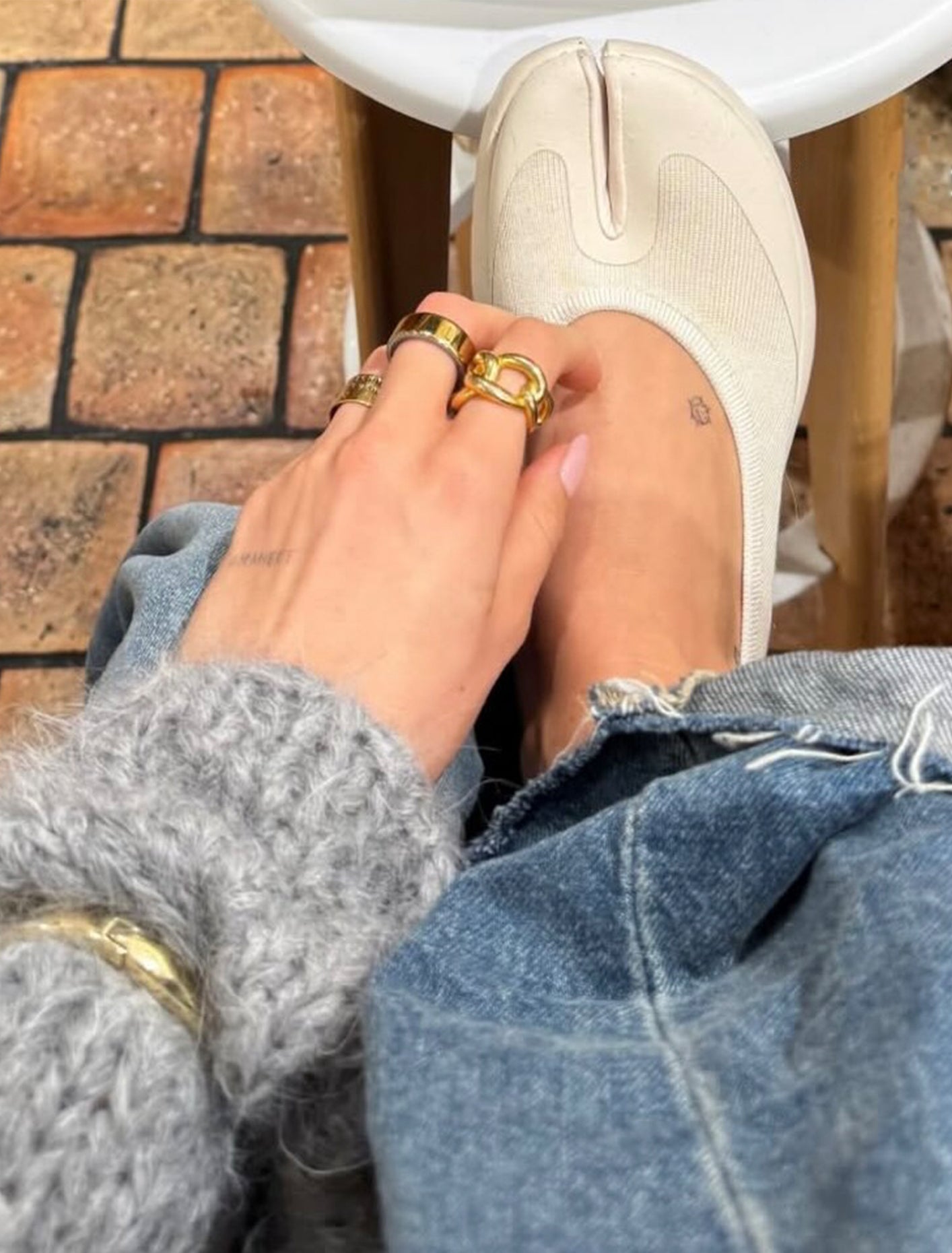 Tabi Footwear Tabi Ballerina Women Ballerina Off-white