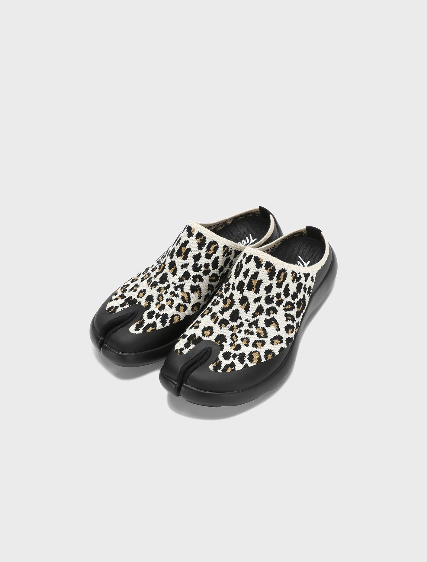 Tabi Mules Men - Brown Leopard